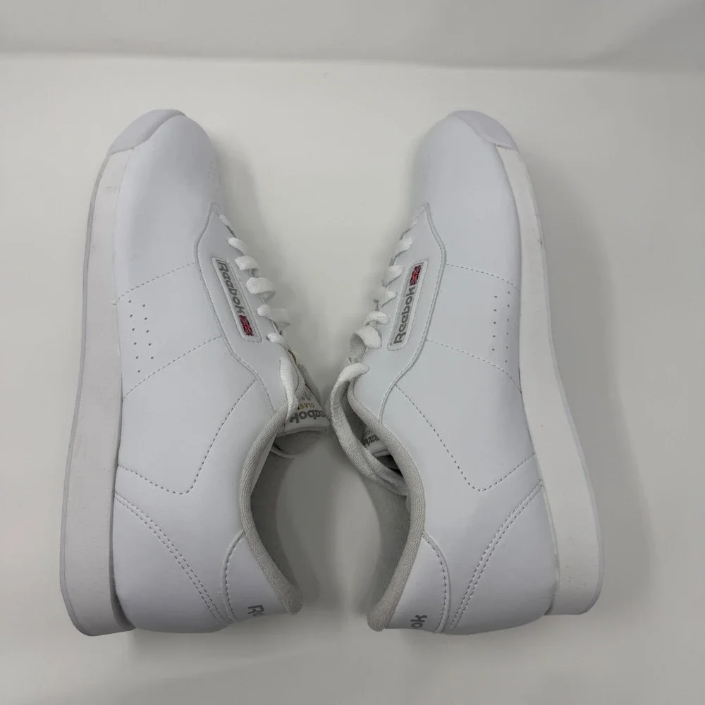 NWT Reebok Princess Womens Sneaker White Leather Classic Low Top 1Y3501 USA 11.5